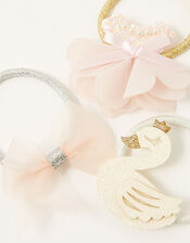 Swan Ballerina Hairband Multipack, , large