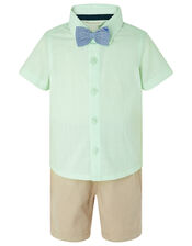 Mateo Shirt, Shorts and Bow Tie Set, Green (MINT), large