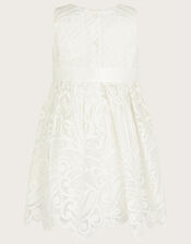 Baby Alea Soft Lace Dress, Ivory (IVORY), large