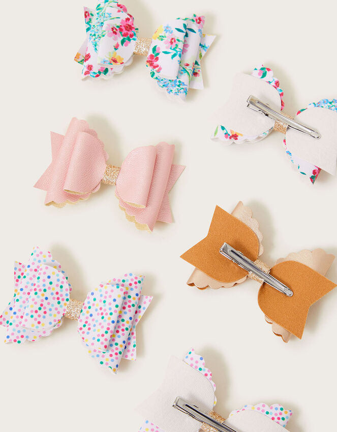 Bowtique Hair Clips 6 Pack, , large