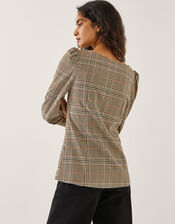 Carmen Check Print Jacket, Natural (NATURAL), large