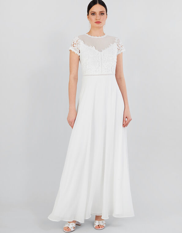Angela Lace Bridal Maxi Dress, Ivory (IVORY), large