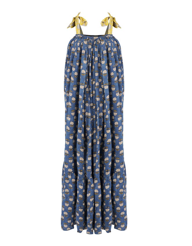 Pitusa Sleeveless Block Print Maxi Dress, , large