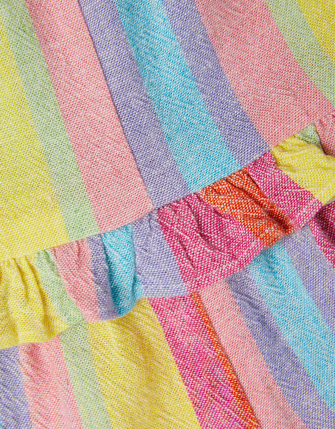 Baby Stripe Ruffle Romper, Multi (MULTI), large