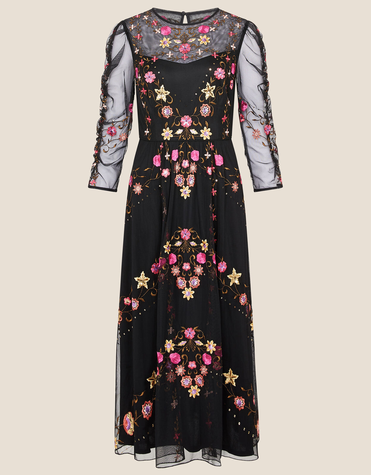 Marcia embroidered maxi dress clearance