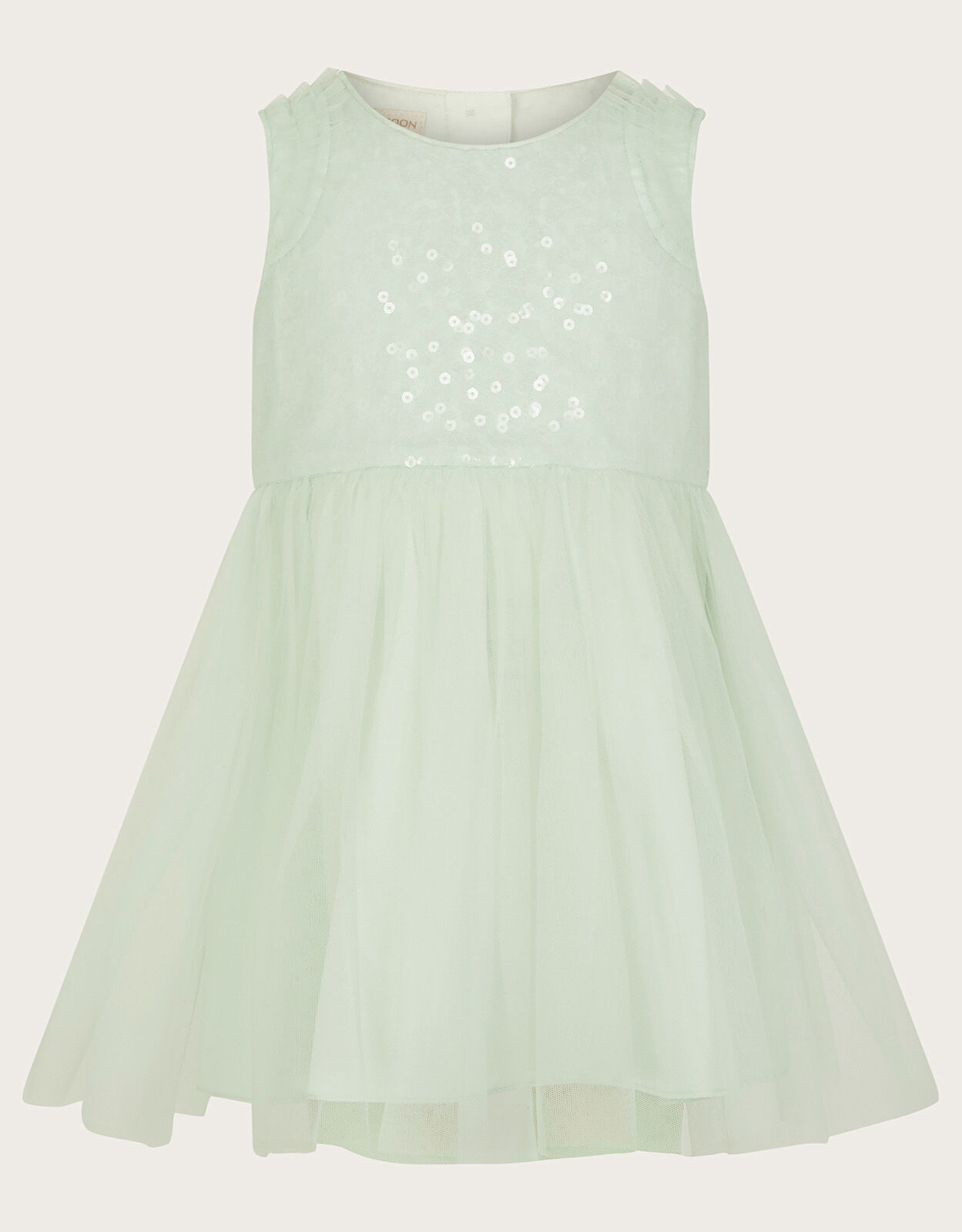 Baby Priscilla Sequin Ruffle Dress Green