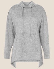 Lounge Marl Jersey Jumper, Grey (GREY), large
