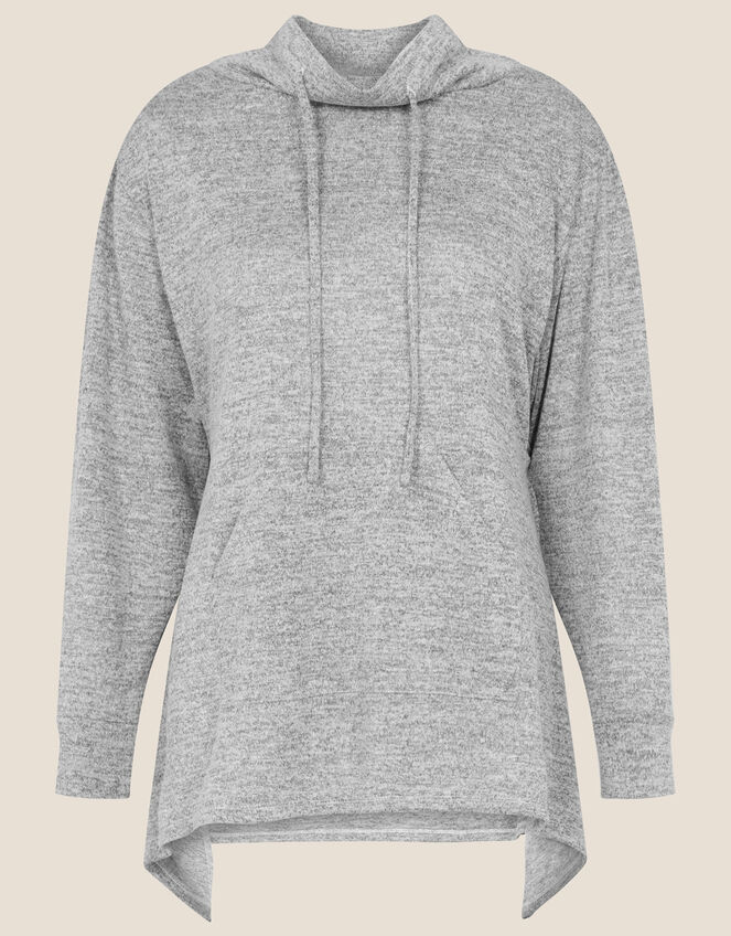 Lounge Marl Jersey Jumper, Grey (GREY), large
