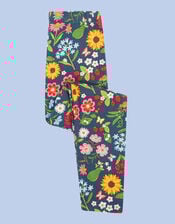 Frugi Libby Printed Leggings, Blue (NAVY), large