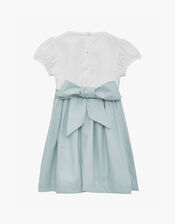 Trotters Rose Hand Smocked Dress, Blue (BLUE), large