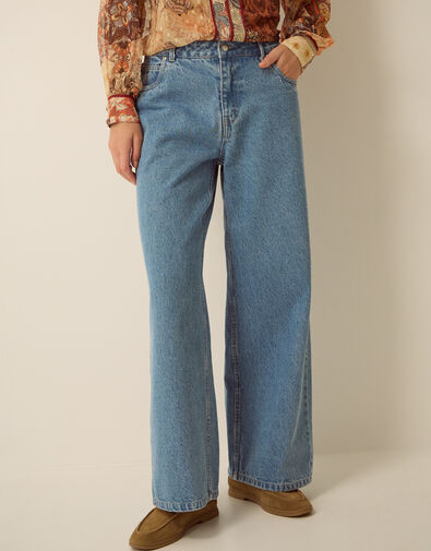 Lillian Wide Leg Jeans, Blue (LIGHT AUTHENTIC), large