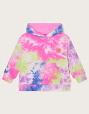 Oversized Tie Dye Hoodie, Multi (MULTI), large
