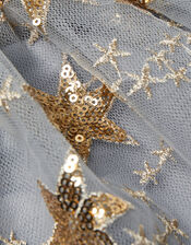 Land of Wonder Superstar Embellished Skirt, Grey (GREY), large