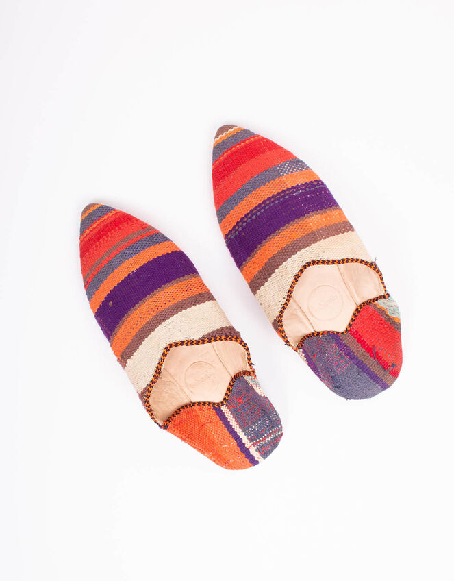 Bohemia Design Moroccan Boujad Babouche Slippers, Purple (PURPLE), large