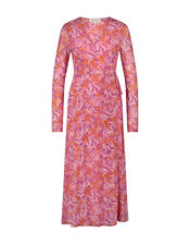Fabienne Chapot Natty Wrap Midi Dress, Pink (PINK), large