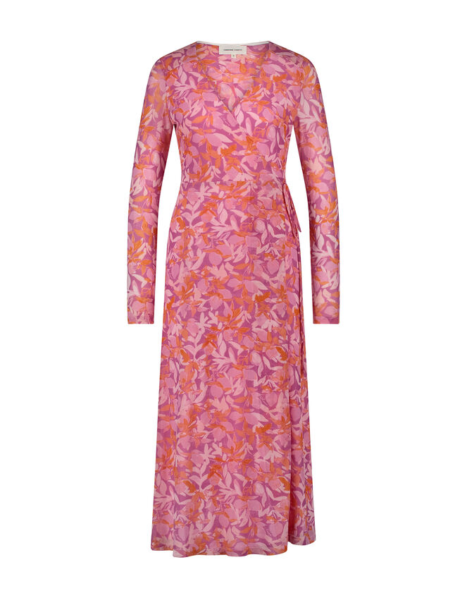 Fabienne Chapot Natty Wrap Midi Dress, Pink (PINK), large