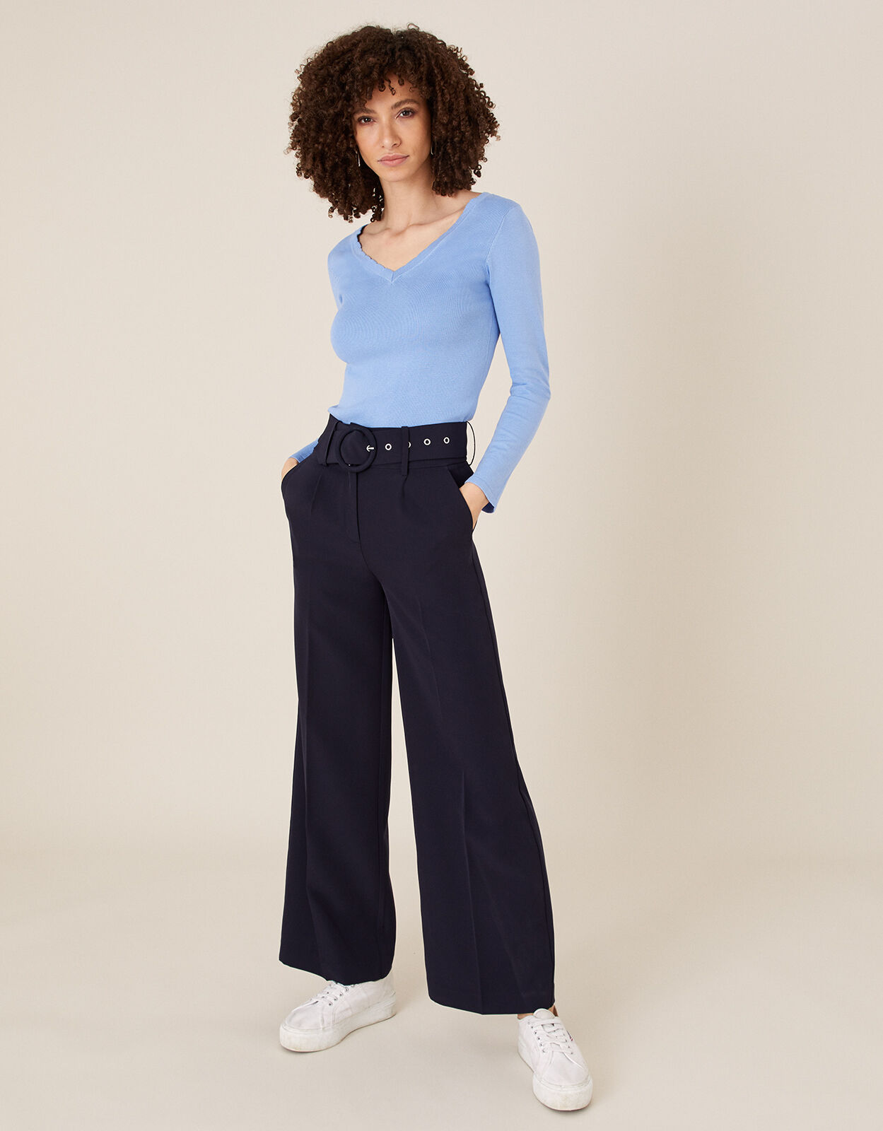 Monsoon wide leg trousers shop