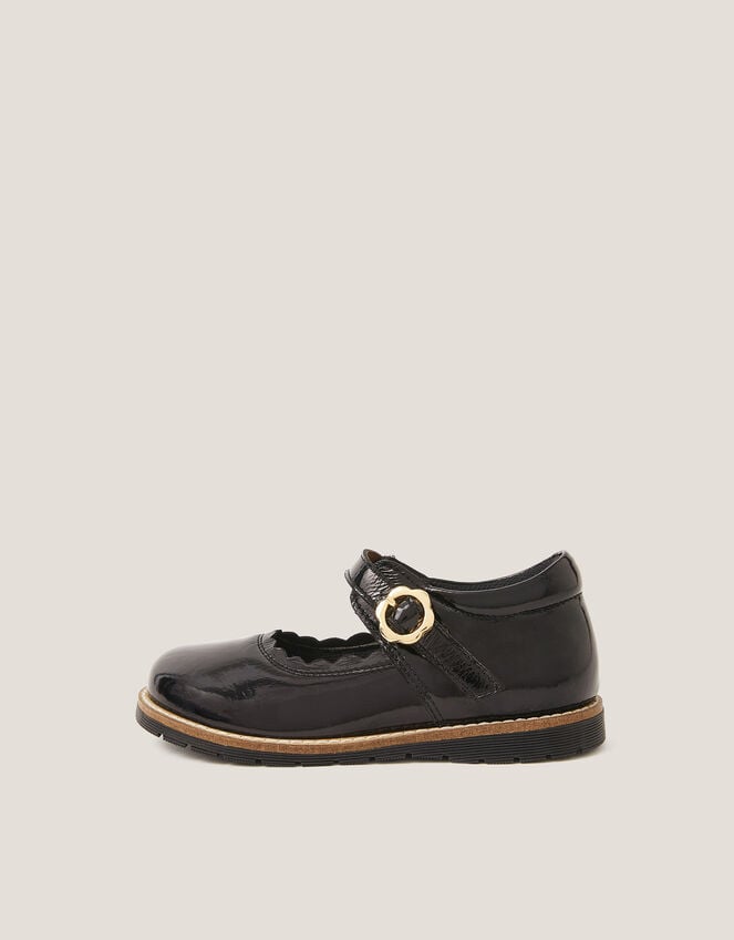Toddler Leather Mary Janes, Black (BLACK), large