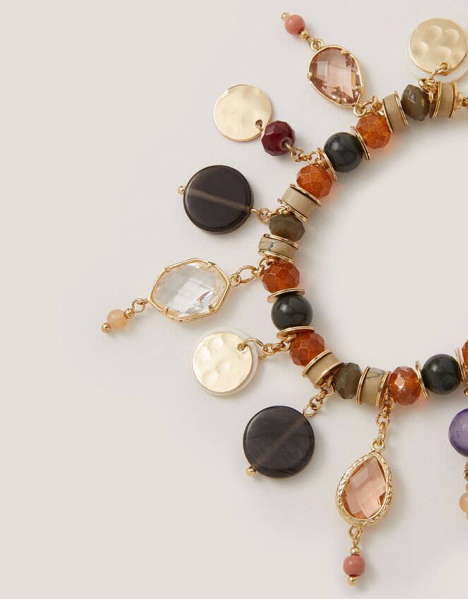 Beaded Charm Bracelet, Multi (MULTI), large
