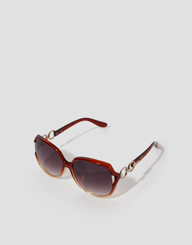 Ombr&eacute; Oversized Sunglasses, , large