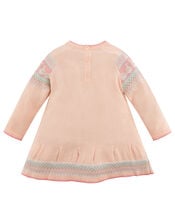 Newborn Baby Swan Knit Dress, Pink (PINK), large