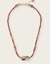 Gas Bijoux Lima Talisman Stone Hand-Woven Cord Necklace, , large