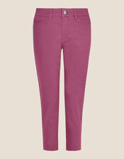 Idabella Cropped Denim Jeans, Pink (ROSE), large