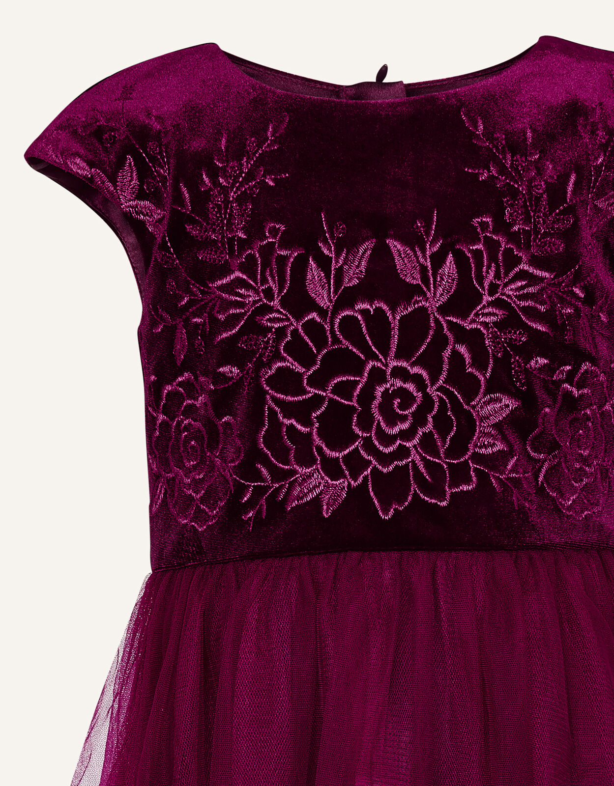 Monsoon red velvet dress discount