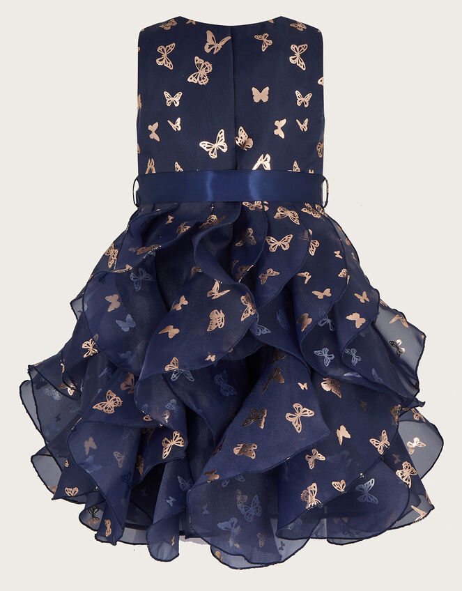 Baby Butterfly Cancan Dress, Blue (NAVY), large