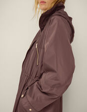 Rosalind Parka Jacket, Brown (CHOCOLATE), large