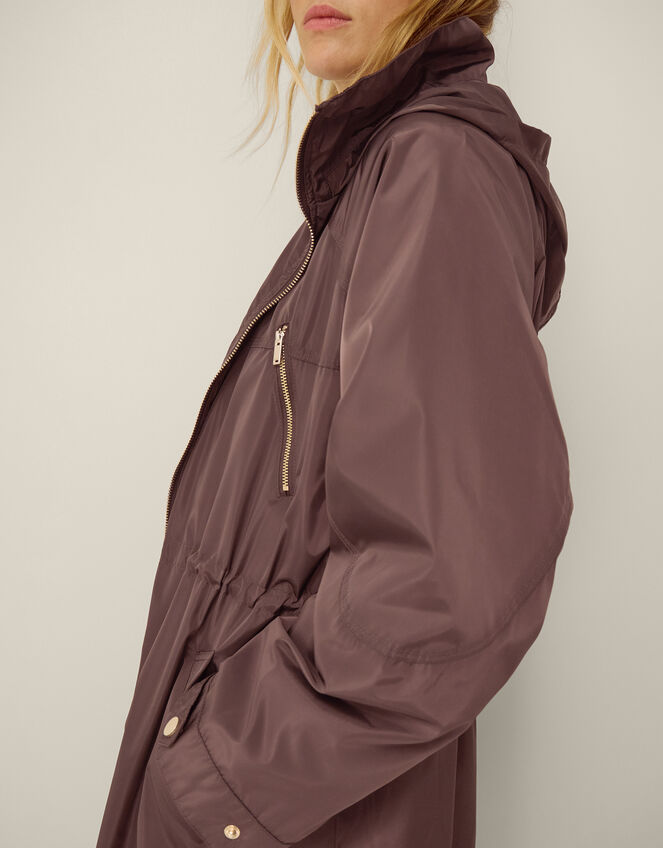 Rosalind Parka Jacket, Brown (CHOCOLATE), large