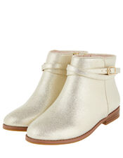 Nadia Shimmer Ankle Boots, Gold (GOLD), large