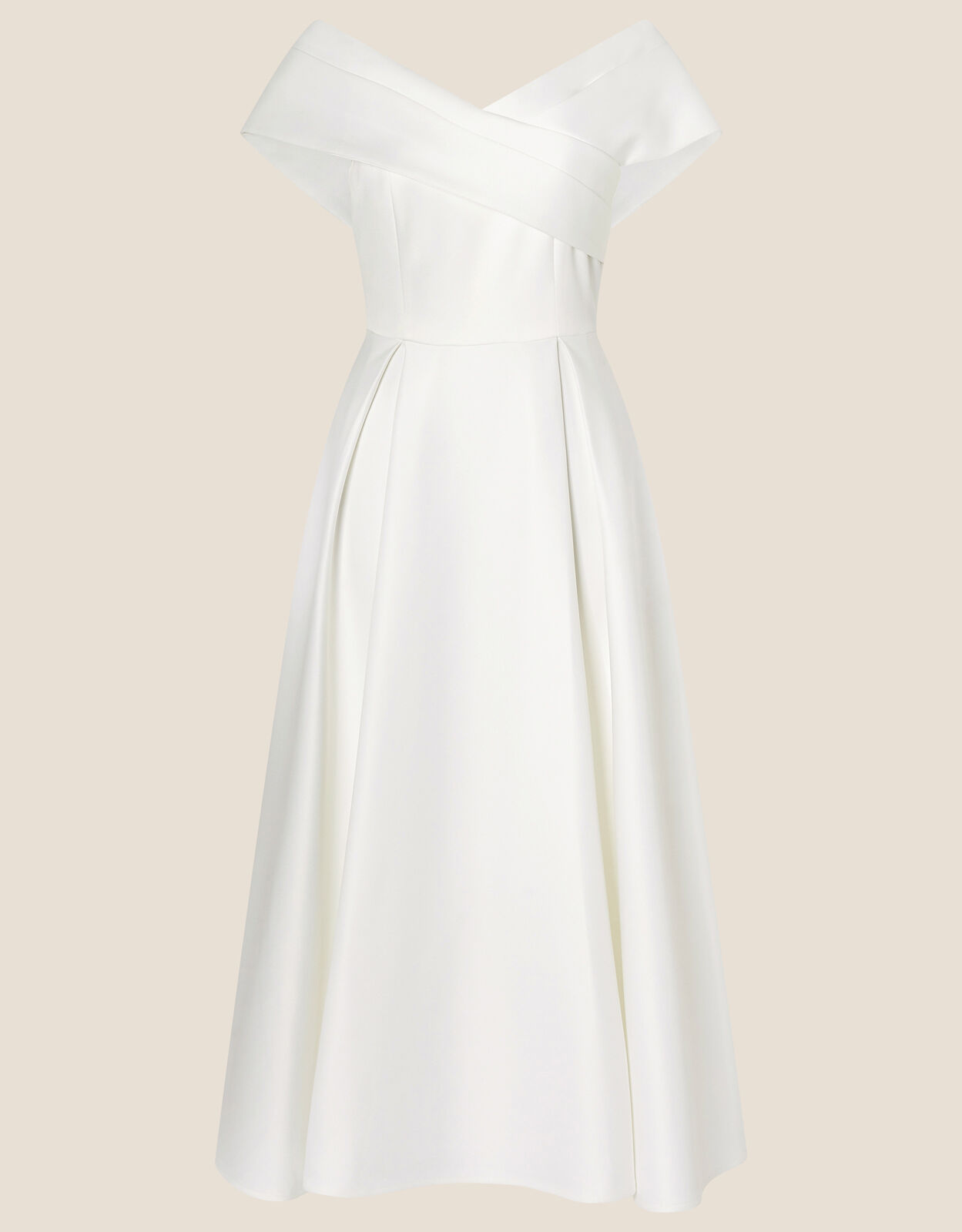 Grace bardot midi wedding dress shop