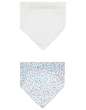 Floral and Broderie Head Scarf Set, , large