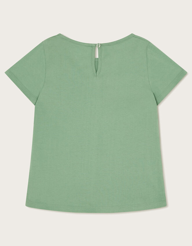 Floral Garden Stamp T-Shirt, Green (GREEN), large