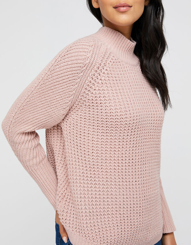 Rose Knit Jumper , Pink (PINK), large