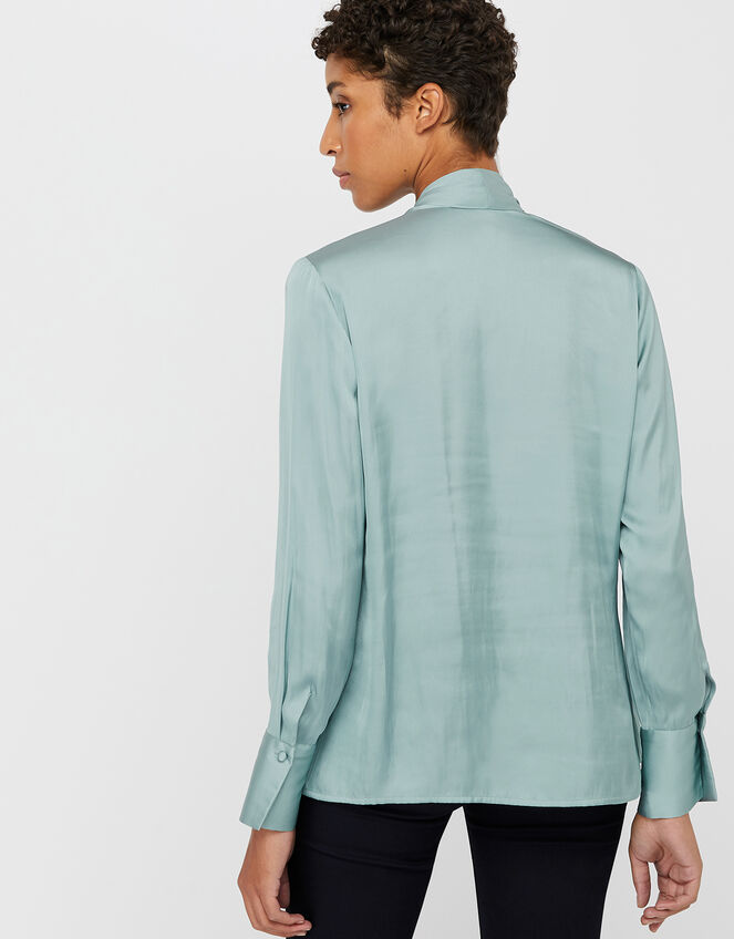 Sandi Wrap Blouse, Teal (DUCK EGG), large