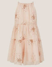 Tilly Sequin Tiered Party Dress, Pink (PINK), large