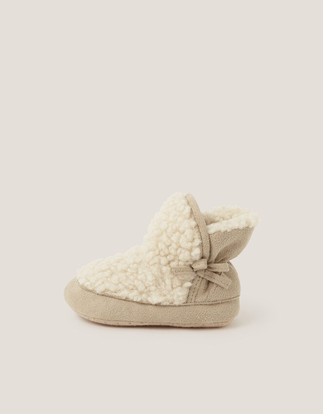 Baby Borg Booties, Cream (CREAM), large