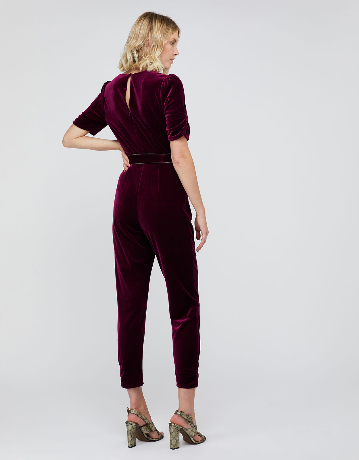 Monsoon velvet jumpsuit online
