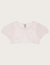 3D Petal Tulle Cover Up, Pink (PINK), large