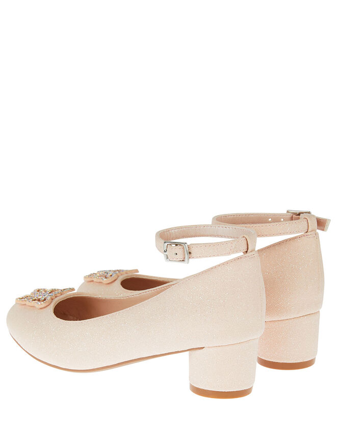 Shimmer Butterfly Heels, Pink (PINK), large