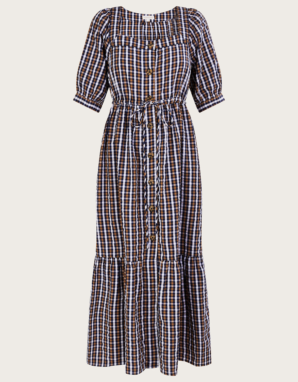 Monsoon check dress sale
