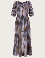 Dolly Check Dress, Blue (NAVY), large