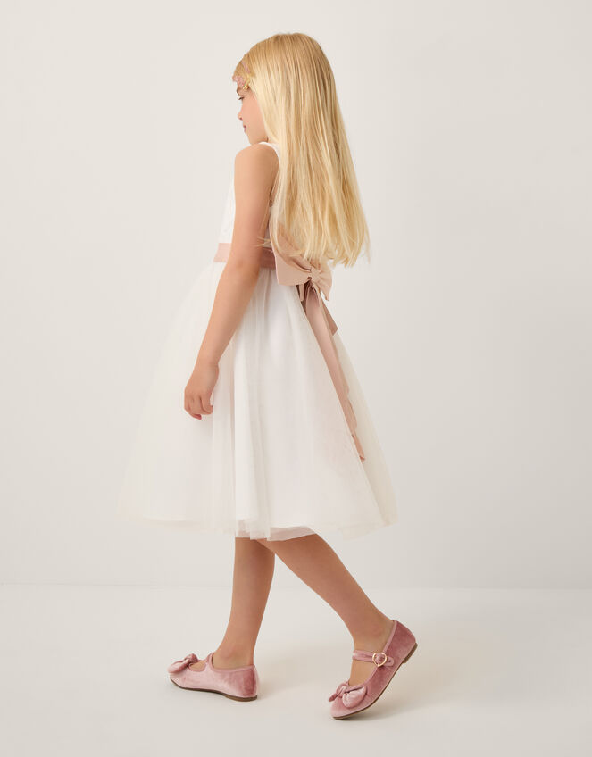Lace Tulle Bridesmaid Dress, Ivory (IVORY), large