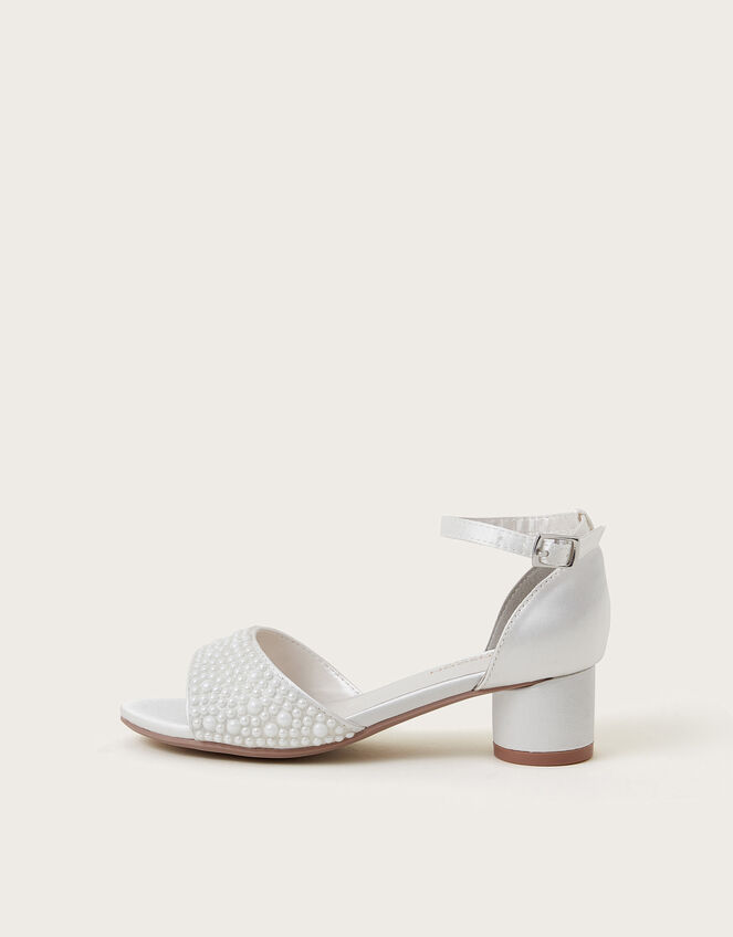 Pearl Open Toe Two-Part Heels, Ivory (IVORY), large