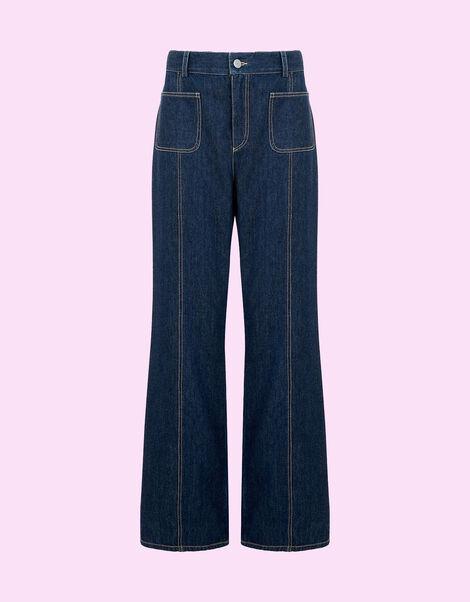Mirla Beane Denim Jeans, Blue (INDIGO), large