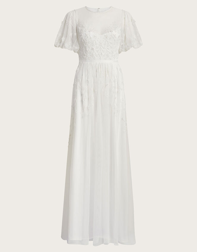 Celina Embellished Bridal Maxi Dress, Ivory (IVORY), large