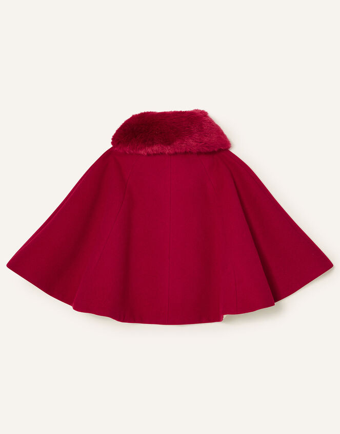 Baby Bow Cape, Red (RED), large