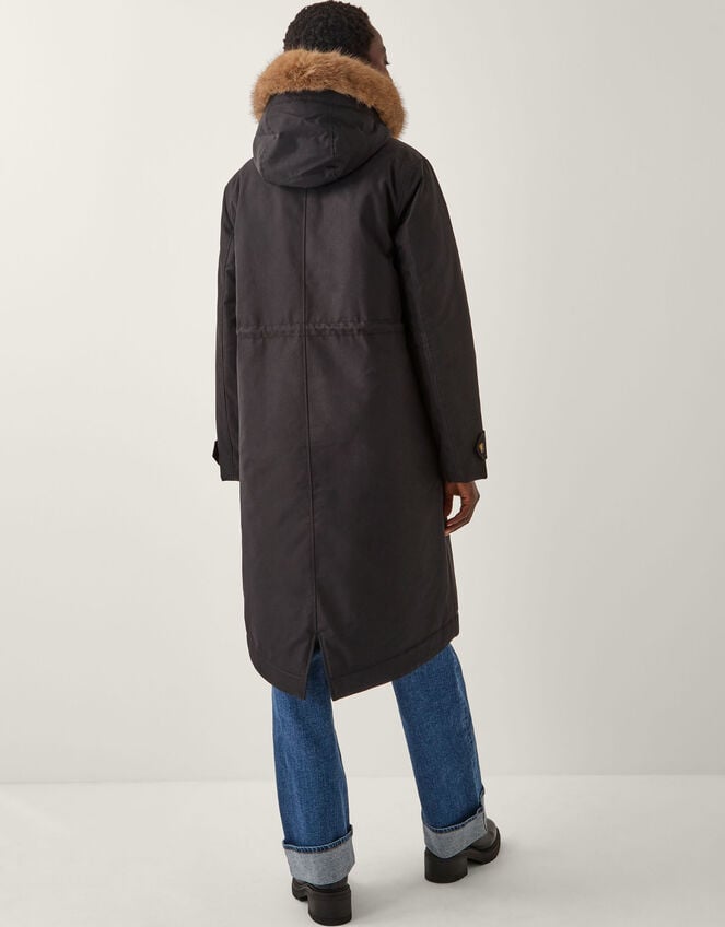 Paula Faux Fur Parka, Black (BLACK), large